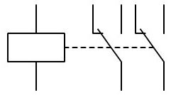 diagrama electrico rele 2 contactos
